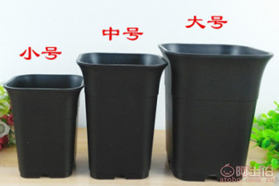 【豫超廠家批發多肉黑方萬象盆磨砂高腰盆多肉根球類用黑色加厚小號000001】鄭州市惠濟區雙橋花卉基地豫超園林資材經營部 - 產品庫